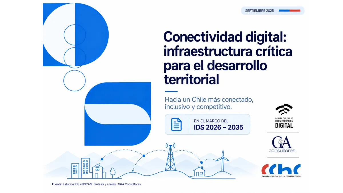 Portada de la presentación «Conectividad digital: infraestructura crítica para el desarrollo territorial»